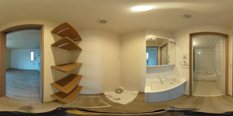 パノラマ画像洗面所