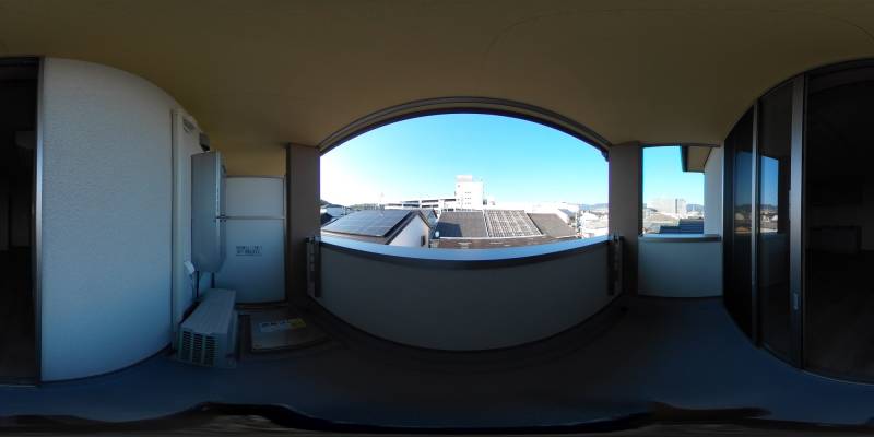 パノラマ画像バルコニー