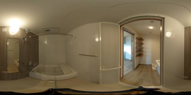 パノラマ画像バスルーム