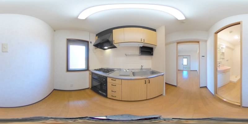 パノラマ画像キッチン