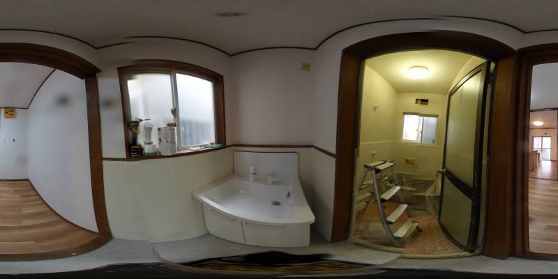 パノラマ画像洗面所