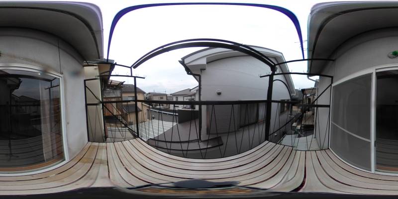 パノラマ画像バルコニー