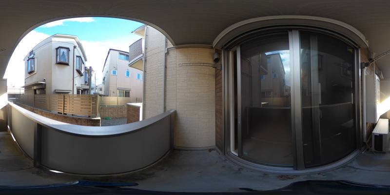 パノラマ画像バルコニー