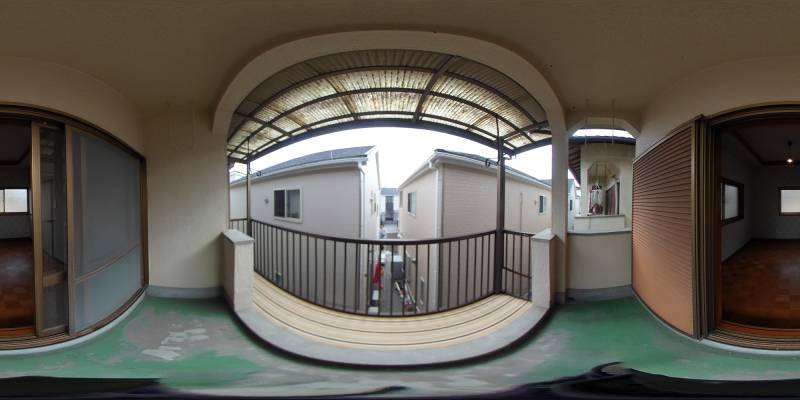 パノラマ画像バルコニー