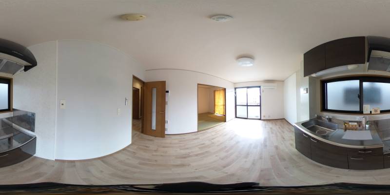 パノラマ画像キッチン