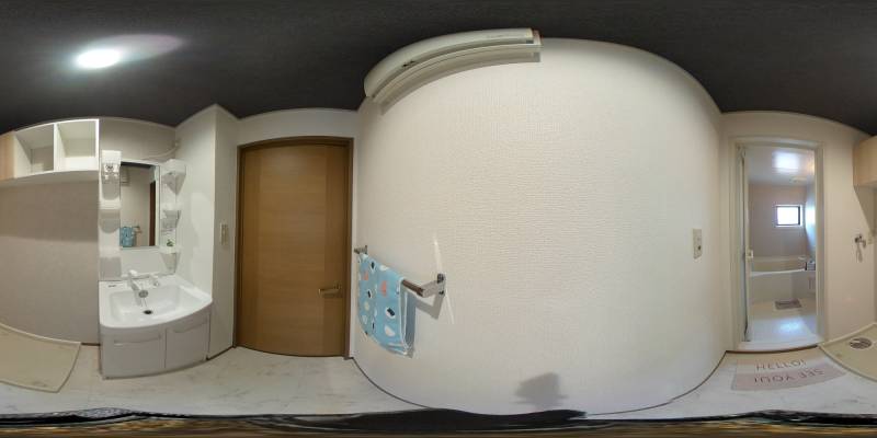パノラマ画像洗面所