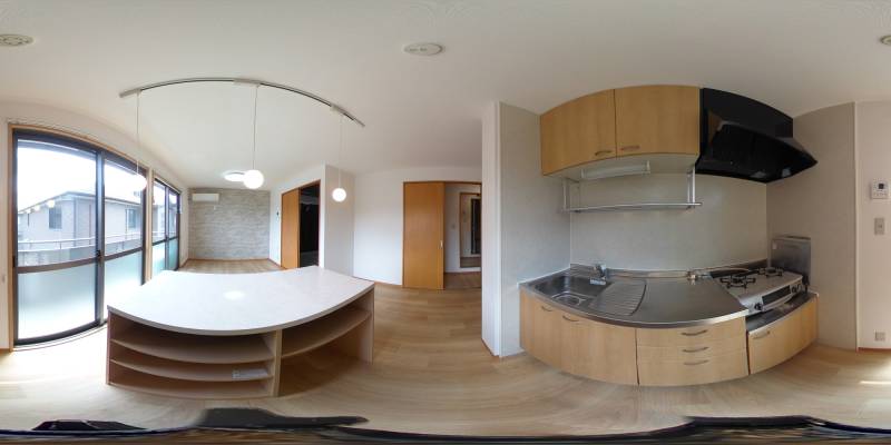 パノラマ画像キッチン