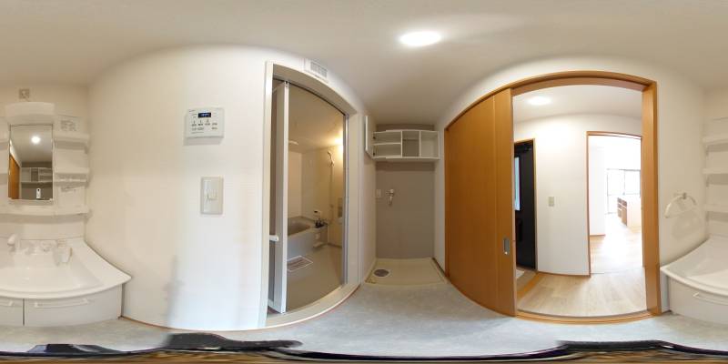 パノラマ画像洗面所