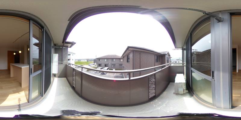 パノラマ画像バルコニー