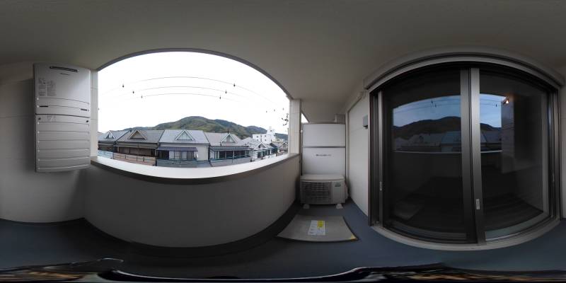 パノラマ画像バルコニー