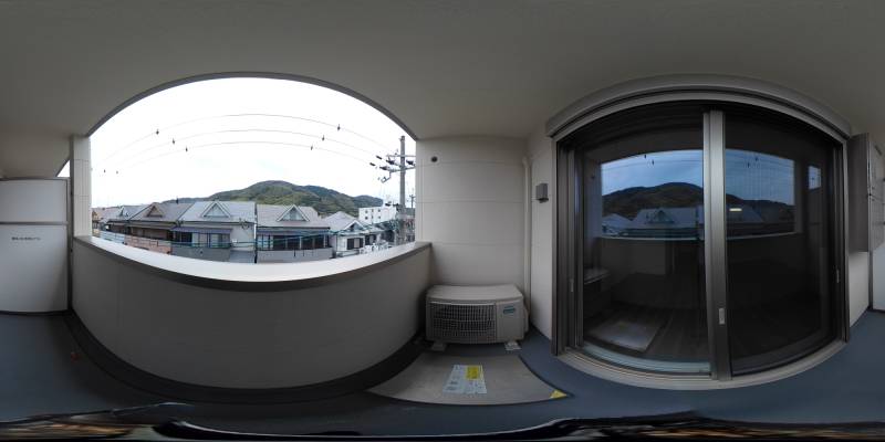 パノラマ画像バルコニー