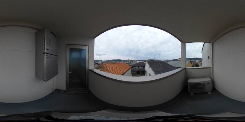 パノラマ画像バルコニー