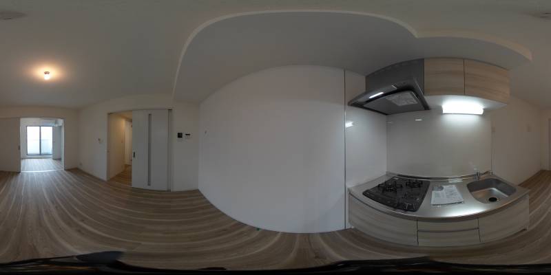 パノラマ画像キッチン