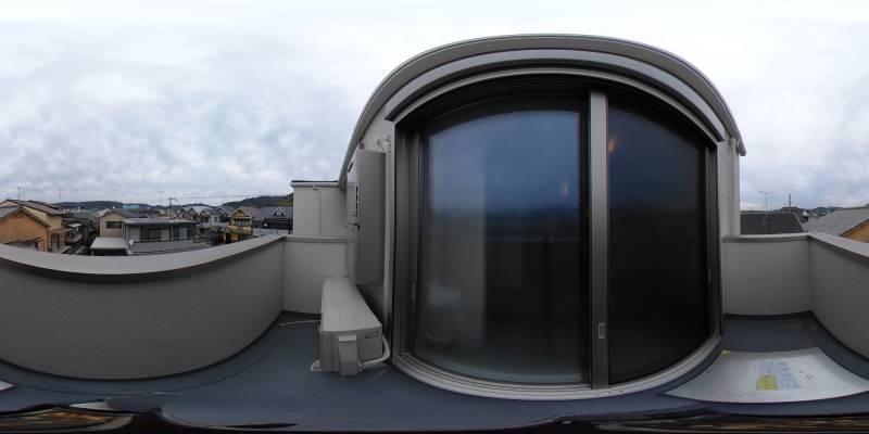 パノラマ画像バルコニー