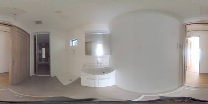 パノラマ画像洗面所