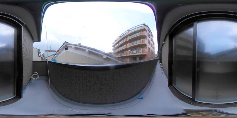 パノラマ画像バルコニー