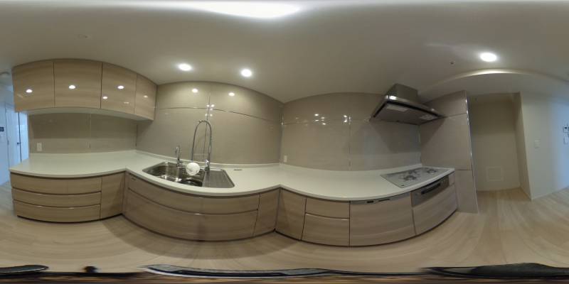 パノラマ画像キッチン