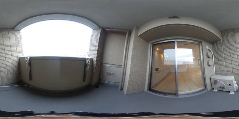 パノラマ画像バルコニー