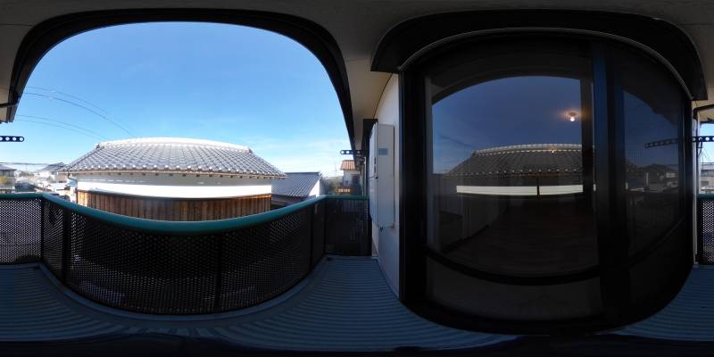 パノラマ画像バルコニー