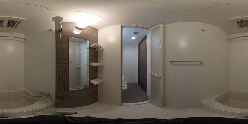 パノラマ画像バスルーム