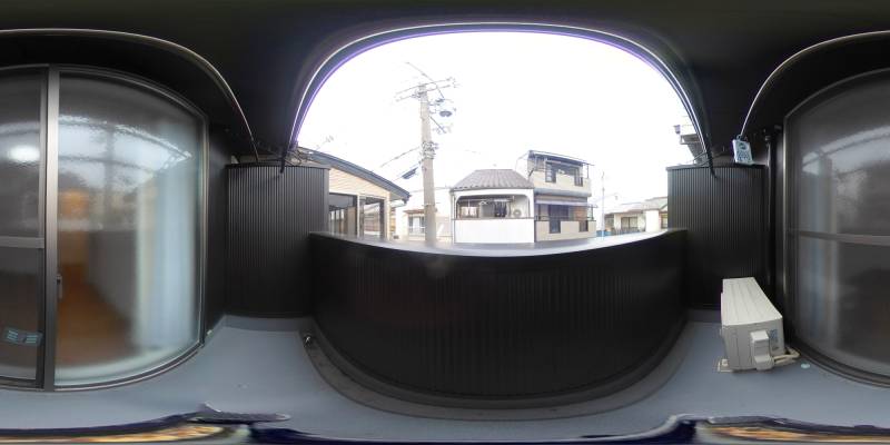 パノラマ画像バルコニー