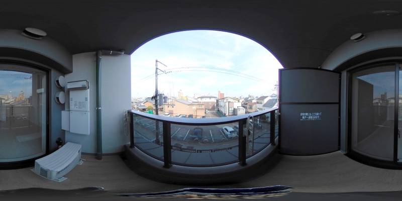 パノラマ画像バルコニー