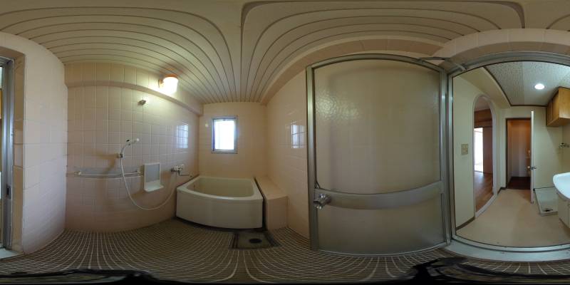 パノラマ画像バスルーム