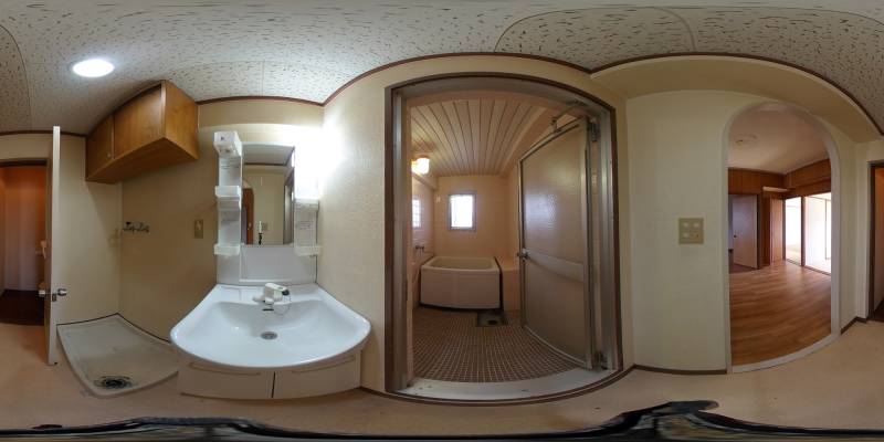 パノラマ画像洗面所