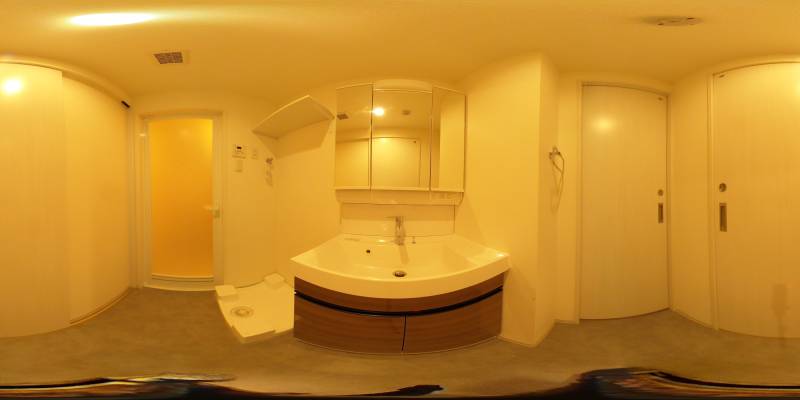 パノラマ画像洗面所