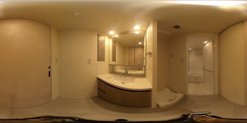 パノラマ画像洗面所