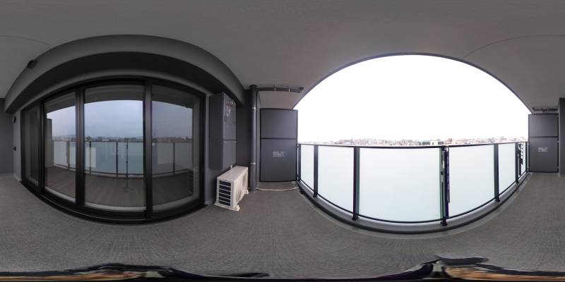 パノラマ画像バルコニー