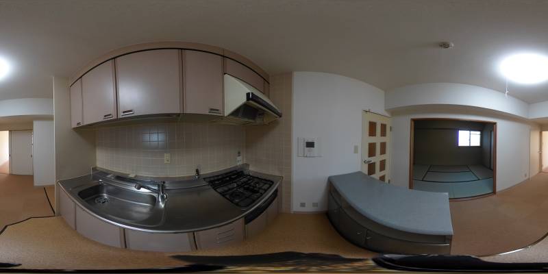 パノラマ画像キッチン