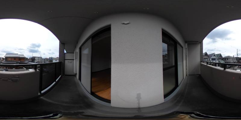 パノラマ画像バルコニー