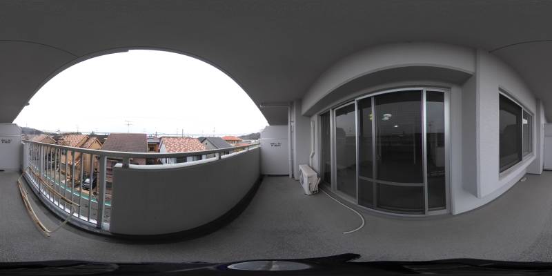 パノラマ画像バルコニー