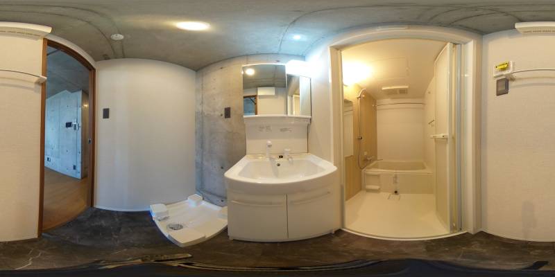 パノラマ画像洗面所