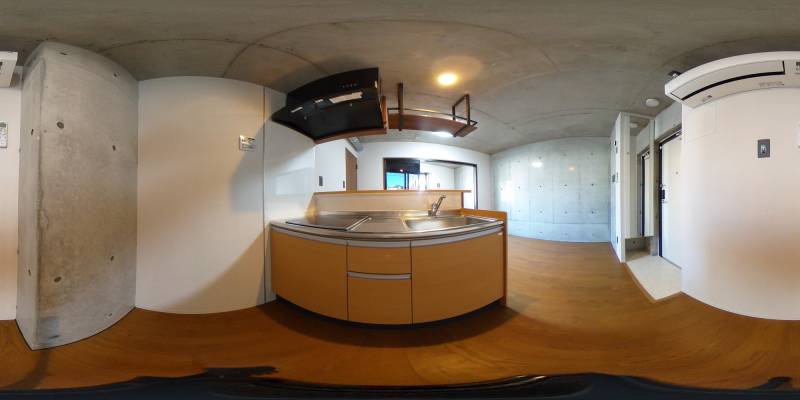 パノラマ画像キッチン