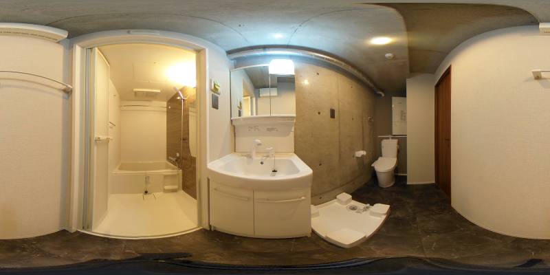 パノラマ画像洗面所