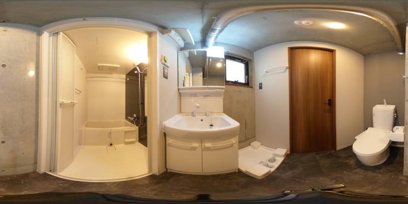 パノラマ画像洗面所