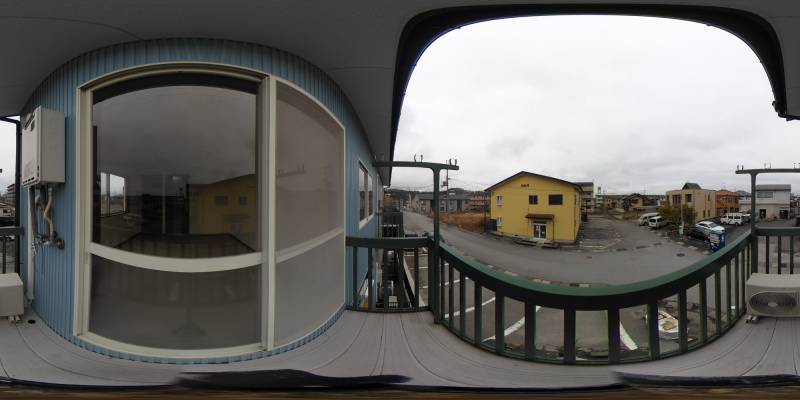 パノラマ画像バルコニー