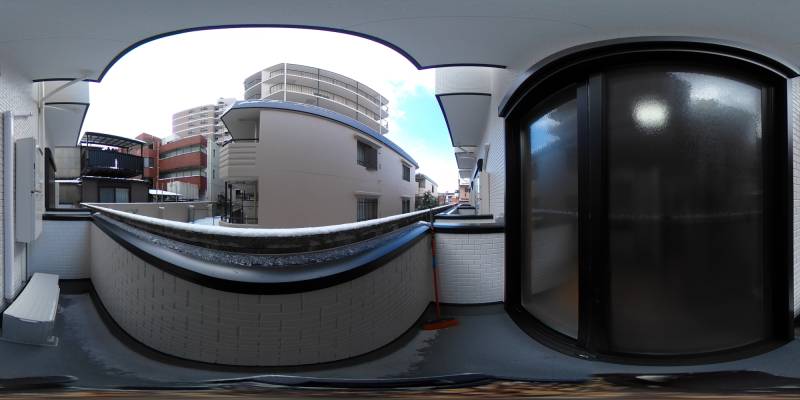 パノラマ画像バルコニー