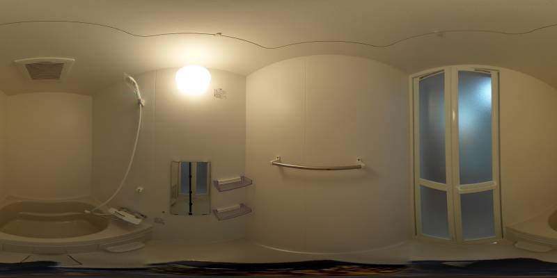 パノラマ画像バスルーム