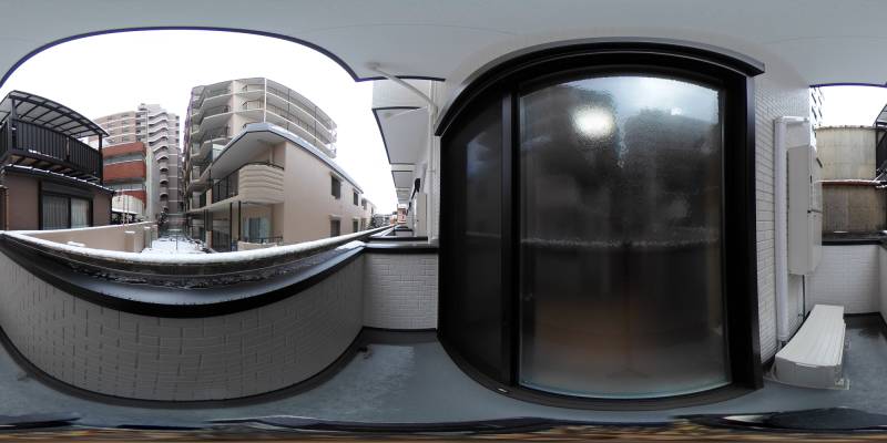 パノラマ画像バルコニー