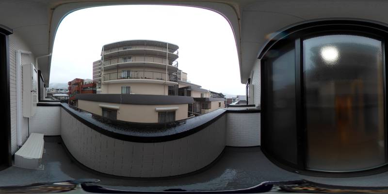 パノラマ画像バルコニー