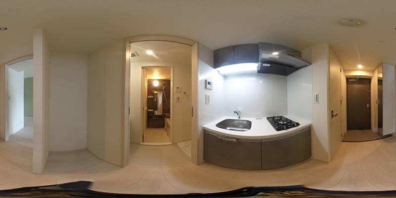 パノラマ画像キッチン