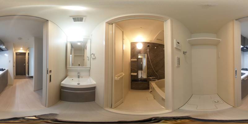 パノラマ画像洗面所