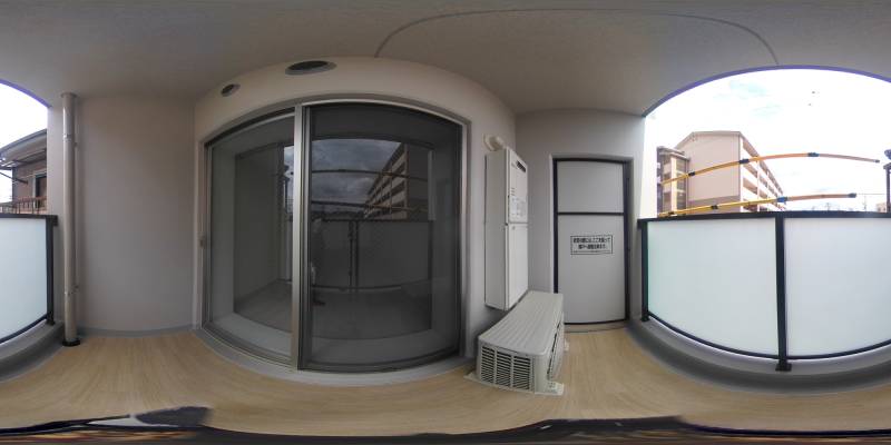 パノラマ画像バルコニー