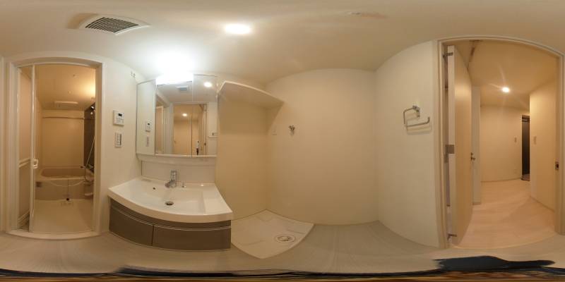 パノラマ画像洗面所