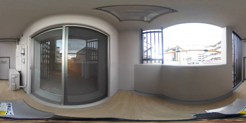 パノラマ画像バルコニー