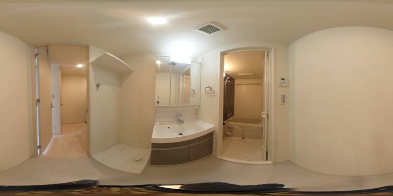 パノラマ画像洗面所