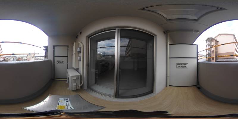 パノラマ画像バルコニー